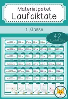 Vorschau - Spiele - Materialpaket "Laufdiktate - alle Buchstaben" für die 1.Klasse - Deckblatt