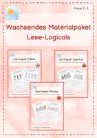 Vorschau - Arbeitsblätter - Wachsendes Materialpaket: Lese-Logicals - Deckblatt
