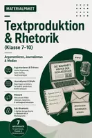 Vorschau - Stundenentwürfe - Materialpaket Textproduktion & Rhetorik (Klasse 7-10): Argumentieren, Journalismus & Medien - Deckblatt