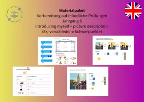 Vorschau - Arbeitsblätter - Materialpaket - oral exams grade 6 (erweitert) - MsJune - Deckblatt