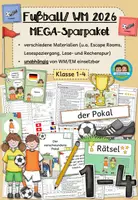 Vorschau - Spiele - Fußball WM 2026 - Sparpaket (Klasse 1-4) - Deckblatt