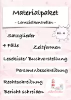 Vorschau - Unterrichtsreihen - Lernzielkontrollen/ Arbeiten Deutsch Materialpaket (Kl. 4) - Deckblatt