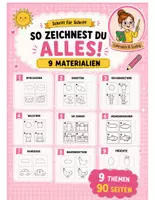 Vorschau - Arbeitsblätter - So zeichnest du … – XXL Paket | 9 Zeichenhefte für Kindergarten & Grundschule _Schritt-für-Schritt zeichnen lernen mit einfachen Formen | Tiere, Fahrzeuge, Früchte, Spielsachen & mehr - Deckblatt