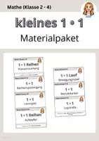 Vorschau - Mal- und Bastelvorlagen - wachsendes Materialpaket zum kleinen Einmaleins - Deckblatt