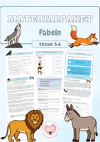 Vorschau - Arbeitsblätter - Fabeln - Deckblatt