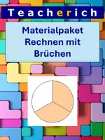 Vorschau - Arbeitsblätter - Materialpaket "Rechnen mit Brüchen" - Deckblatt