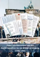 Vorschau - Präsentationen/Tafelbilder - 18 Lernübersichten/Merkzettel von der Nachkriegszeit bis zur Wiedervereinigung (1945-1990) - Deckblatt