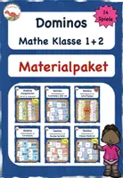 Vorschau - Spiele - BUNDLE Dominos Mathe Klasse 1 + 2 - Paket für die Freiarbeit - Deckblatt
