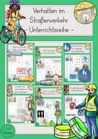 Vorschau - Stundenentwürfe - Verkehrserziehung Unterrichtsreihe Materialpaket Sachunterricht - Deckblatt