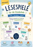 Vorschau - Spiele - Materialpaket Lesespiele für Lernwörter - Deckblatt