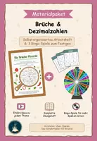 Vorschau - Unterrichtsreihen - Materialpaket: Arbeitsheft Brüche & 3 Bingo - Spiele - Deckblatt
