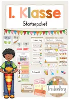Vorschau - Arbeitsblätter - 1. Klasse - Starterpaket - Klassenraumgestaltung - bunt - Deckblatt