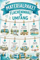 Vorschau - Arbeitsblätter - Flächeninhalt & Umfang. Klasse 3 und 4. Wir bauen unsere Traumschule. (Materialpaket: UR + Arbeitsheft) - Deckblatt