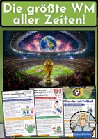 Vorschau - Arbeitsblätter - FUßBALL WM 2026 - Unterrichtsreihe mit Infotexten, Aufgaben & Lösungen (Erdkunde Sek 1) - Deckblatt