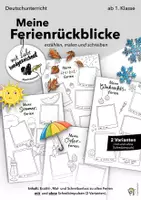 Vorschau - Arbeitsblätter - Ferienrückblicke: Sommer, Herbst, Weihnachten & Ostern - Deckblatt