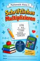 Vorschau - Arbeitsblätter - Materialpaket - Schriftliches Multiplizieren - Deckblatt