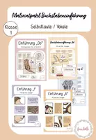 Vorschau - Arbeitsblätter - Vokale Buchstabeneinführung Materialpaket - Deckblatt