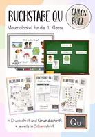 Vorschau - Stundenentwürfe - Buchstaben Qu qu - Materialpaket für die 1. Klasse - Deckblatt