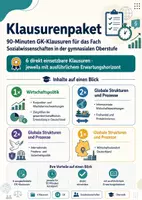 Vorschau - Klassenarbeiten - 7 Klausuren Sozialwissenschaften gymnasiale Oberstufe - Deckblatt
