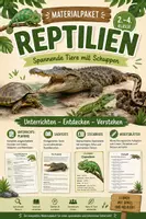 Vorschau - Arbeitsblätter - Materialpaket_Reptilien_Arbeitsblätter_Sachtexte_Steckbriefe_Klasse 2-4 - Deckblatt