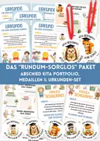 Vorschau - Fördermaterial/Inklusion - Kita-Abschied Paket XXL | Portfolio, Urkunden, Medaillen & Briefvorlagen | Abschied Kindergarten & Einschulung - Deckblatt