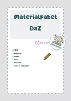 Vorschau - Arbeitsblätter - Materialpaket DaZ (vier Fälle, Dativ/Akkusativ) - Deckblatt