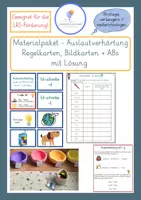 Vorschau - Arbeitsblätter - Auslautverhärtung - Materialpaket - Klasse 3-4 - Regelkarten, Bildkarten, Arbeitsblätter - Deckblatt