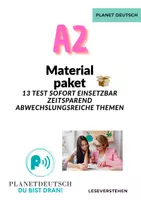 Vorschau - Stundenentwürfe - DAF A2 PAKET 13 Leseverstehen- Sofort einsetzbar - ideal für Tests! - Deckblatt