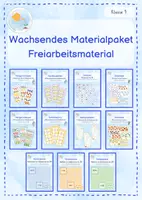 Vorschau - Arbeitsblätter - Wachsendes Materialpaket: Freiarbeit Mathematik I Kl.1 - Deckblatt