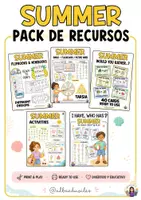 Aperçu - Préparation de séance / Séance complète - SUMMER – Pack de ressources pour l’anglais - Page de couverture