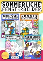 Vorschau - Arbeitsblätter - Fensterbilder Sommer - Deckblatt