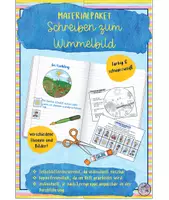 Vorschau - Arbeitsblätter - Wachsendes Materialpaket Schreiben zum Wimmelbild - Deckblatt