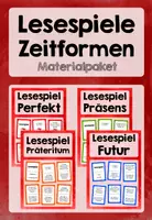 Vorschau - Spiele - Lesespiele (Zeitformen) - Materialpaket - Deckblatt