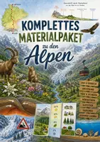Vorschau - Arbeitsblätter - komplettes Materialpaket zu den Alpen - Deckblatt