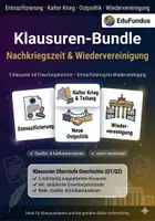 Vorschau - Klassenarbeiten - Klausurpaket Nachkriegszeit - Entnazifizierung bis Wiedervereinigung (Oberstufe) - Deckblatt