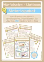 Vorschau - Arbeitsblätter - Materialpaket: Würfelnetze - Deckblatt