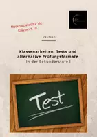 Vorschau - Arbeitsblätter - Klassenarbeiten und Tests in Deutsch (Klasse 5-10) - Deckblatt