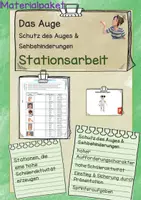 Vorschau - Spiele - Materialpaket Das Auge Erlebnisunterricht mit Experimenten oder Simulationsbrillen - Deckblatt