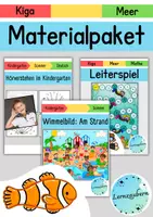 Vorschau - Arbeitsblätter - Materialpaket Meer für den Kindergarten - Deckblatt