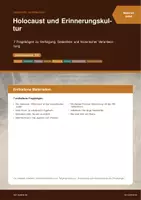 Vorschau - Arbeitsblätter - Paket: Holocaust und Erinnerungskultur - Deckblatt