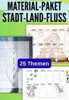 Vorschau - Spiele - Materialpaket Stadt-Land-Fluss - 25 verschiedene Themen - Deckblatt