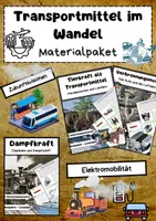 Vorschau - Arbeitsblätter - Transportmittel im Wandel: Verkehr, Technik & Zukunft - Deckblatt