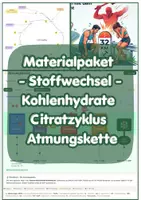 Vorschau - Unterrichtsreihen - Materialpaket - Kohlenhydratstoffwechsel - Citratzyklus - Atmungskette - Deckblatt