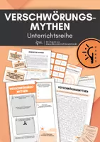 Vorschau - Spiele - Sparpaket: Verschwörungsmythen – Gefahren der Demokratie - Unterrichtsreihe (Einstieg, Erarbeitung, Spiel, Simulation, Reflexion) - Deckblatt
