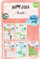 Vorschau - Arbeitsblätter - Bundle: Fußball WM 2026 (Kl. 3/4) - Deckblatt