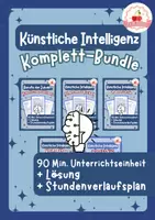 Vorschau - Stundenentwürfe - Künstliche Intelligenz - Komplett-Bundle - je 90 Min. Unterrichseinheit - Deckblatt