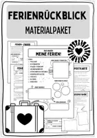 Vorschau - Arbeitsblätter - Materialpaket: Ferienrückblick - Deckblatt