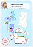 Vorschau - Arbeitsblätter - Erweiterbares Materialpaket Ziffernweg - Deckblatt
