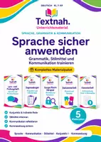 Vorschau - Stundenentwürfe - Deutsch Materialpaket Sprache und Grammatik – Kommunikation, Konjunktiv, Stilmittel und Kommasetzung - Deckblatt