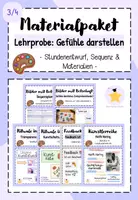 Vorschau - Unterrichtsreihen - Materialpaket: Lehrprobe "Gefühle darstellen" (Kl. 3/4) - Sketchmarker - Keith Haring - Deckblatt